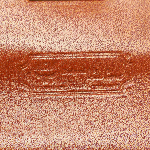 エム シー エム ブラウン レザー ハンドバッグ レディース MCM 中古