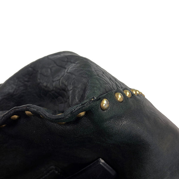 プラダ BR4147 ブラック レザー ハンドバッグ レディース PRADA 【中古】