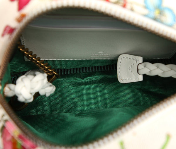 グッチ ブラックブラウン キャンバス 斜め掛け ショルダーバッグ レディース GUCCI 中古