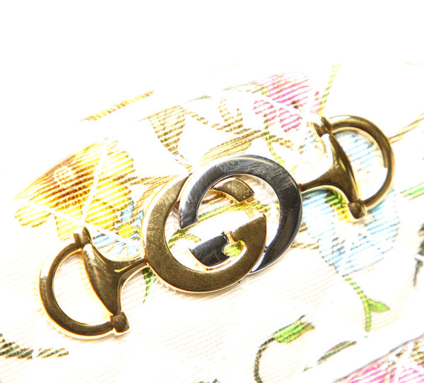 グッチ ブラックブラウン キャンバス 斜め掛け ショルダーバッグ レディース GUCCI 中古