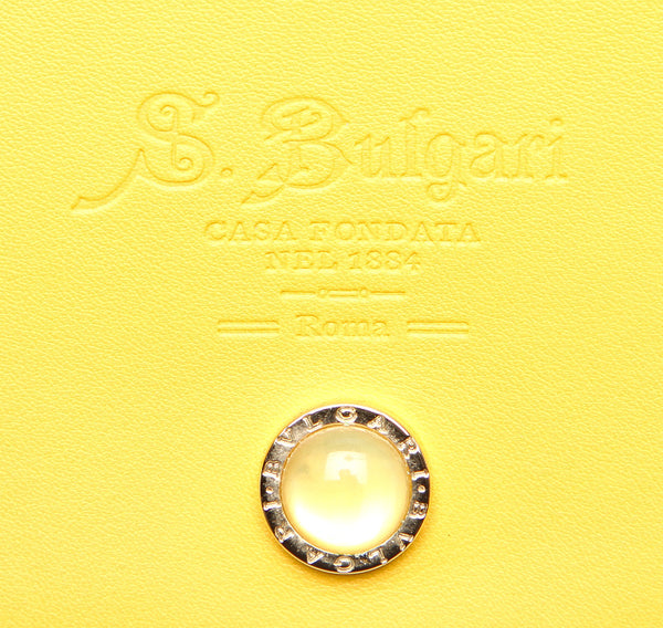 ブルガリ イエロー レザー タブレットケース ユニセックス BVLGARI 中古