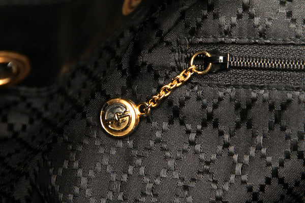 グッチ バンブー 003 2058 0016 ブラック レザー リュック バックパック レディース GUCCI 中古