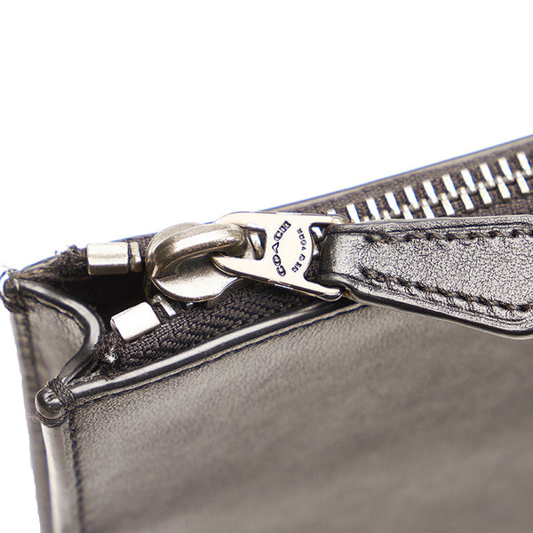 コーチ 38150 ブラック レザー クラッチバッグ メンズ COACH 【中古】