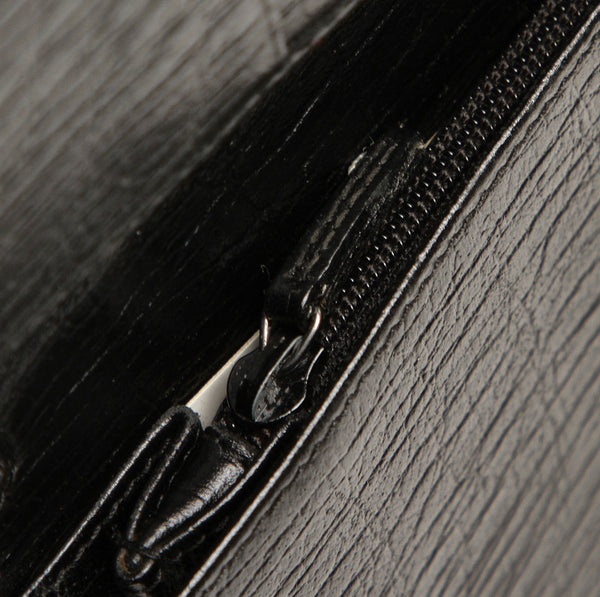 グッチ 146212  ブラック レザー ラウンドファスナー 長財布 メンズ GUCCI 中古