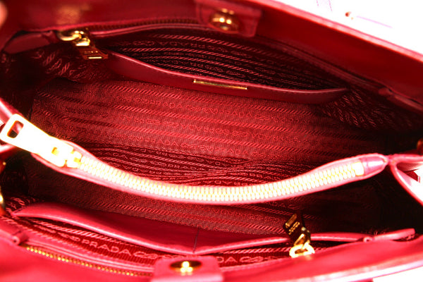 プラダ ピンク レザー サファリアーノ ハンドバッグ レディース PRADA 中古