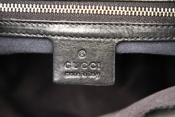 グッチ GGキャンバス 106250 ブラック 黒 キャンバス レザー ハンドバッグ レディース GUCCI 中古