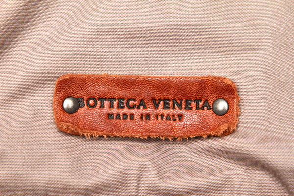 ボッテガヴェネタ ブラウン レザー ボストンバッグ ユニセックス BOTTEGAVENETA 【中古】