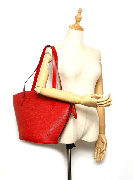 ルイ ヴィトン エピ サンジャック M52267 レッド 赤 レザー ショルダーバッグ レディース LOUIS VUITTON 中古