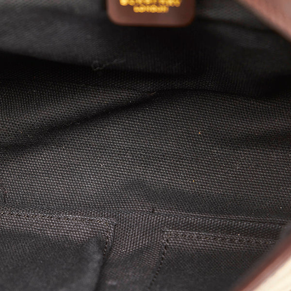 バーバリー ノバチェック ベージュ ブラウン PVC レザー ショルダーバッグ レディース BURBERRY 【中古】