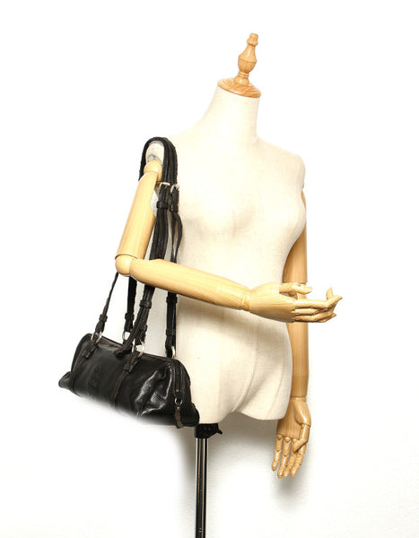 ボッテガヴェネタ ブラック 黒 レザー ショルダーバッグ レディース BOTTEGAVENETA 中古