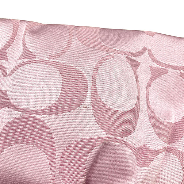 コーチ シグネチャー POPPY 15316 ピンク キャンバス レザー ショルダーバッグ トートバッグ レディース COACH 【中古】