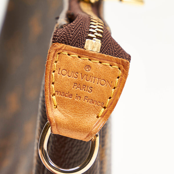 ルイ ヴィトン モノグラム ポシェットアクセソワール M51980 ブラウン PVC レザー ポーチ レディース LOUIS VUITTON 【中古】
