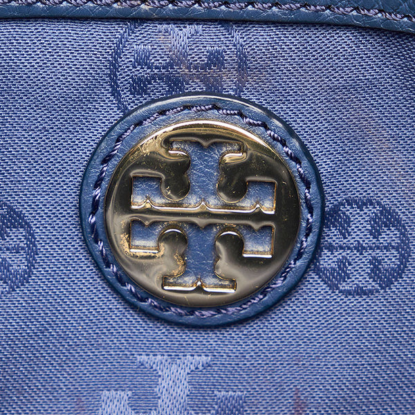 トリーバーチ エラ チェーン ショルダーバッグ ブルー レザー レディース Tory Burch 【中古】