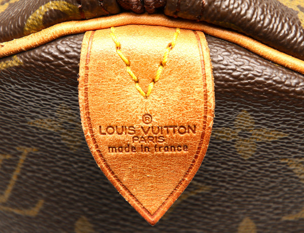 ルイ ヴィトン モノグラム キーポル 45 M41428 ブラウン 茶 PVC レザー ボストンバッグ ユニセックス LOUIS VUITTON 中古