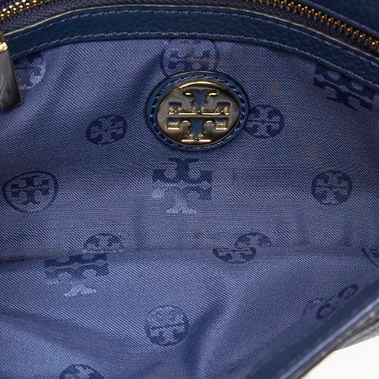 トリーバーチ エラ チェーン ショルダーバッグ ブルー レザー レディース Tory Burch 【中古】