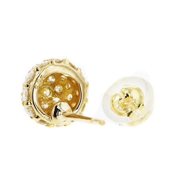 K18YG イエローゴールド ダイヤ1.023ct ピアス レディース 【中古】
