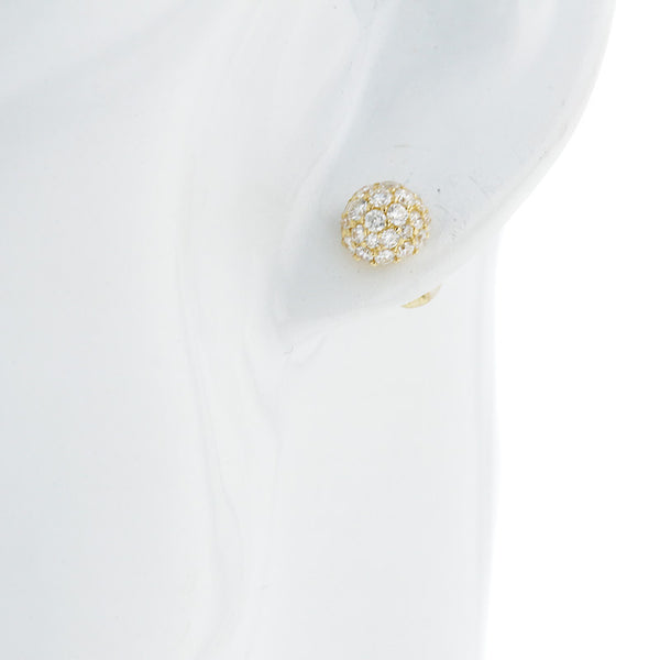 K18YG イエローゴールド ダイヤ1.023ct ピアス レディース 【中古】