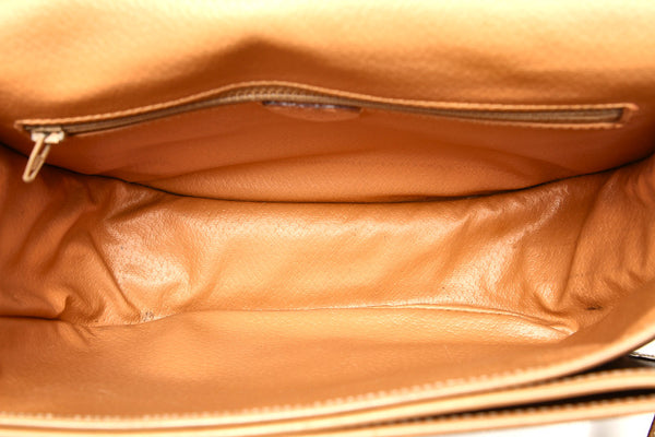 セリーヌ マカダム M 14 ブラウン 茶 PVC レザー ショルダーバッグ レディース CELINE 中古