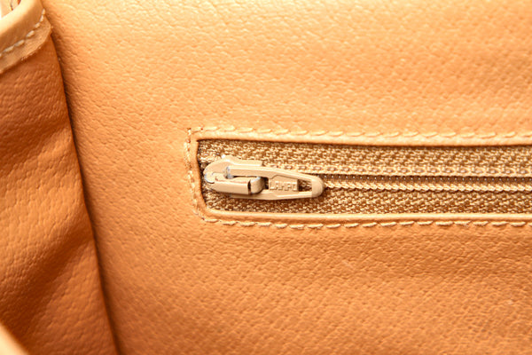 セリーヌ マカダム M 14 ブラウン 茶 PVC レザー ショルダーバッグ レディース CELINE 中古