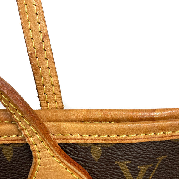 ルイ ヴィトン モノグラム ネヴァーフルMM M40156 ブラウン PVC レザー ショルダーバッグ トートバッグ レディース LOUIS VUITTON 【中古】