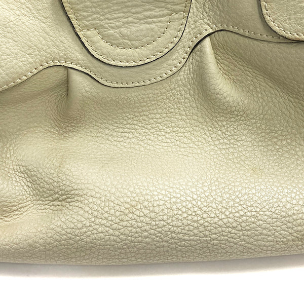 サルヴァトーレフェラガモ ガンチーニ マリッサ ハンドバッグ AU-21 A050 アイボリー レザー レディース Salvatore Ferragamo 【中古】