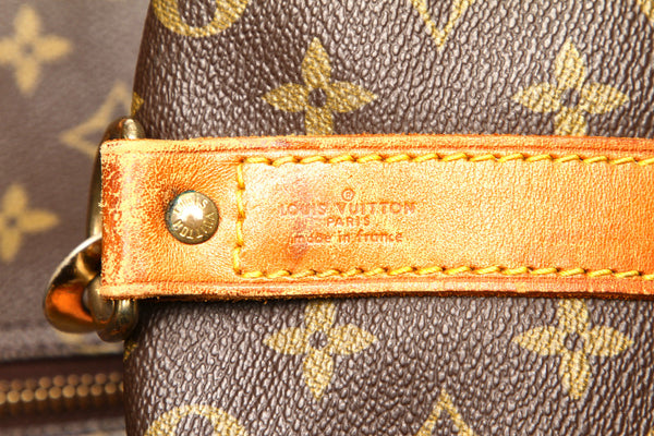 ルイ ヴィトン モノグラム キーポル バンドリエール 50 M41416 ブラウン 茶 PVC レザー ボストンバッグ ユニセックス LOUIS VUITTON 中古