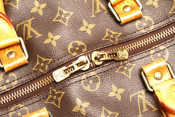 ルイ ヴィトン モノグラム キーポル バンドリエール 50 M41416 ブラウン 茶 PVC レザー ボストンバッグ ユニセックス LOUIS VUITTON 中古