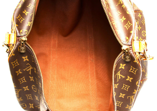 ルイ ヴィトン モノグラム キーポル バンドリエール 50 M41416 ブラウン 茶 PVC レザー ボストンバッグ ユニセックス LOUIS VUITTON 中古