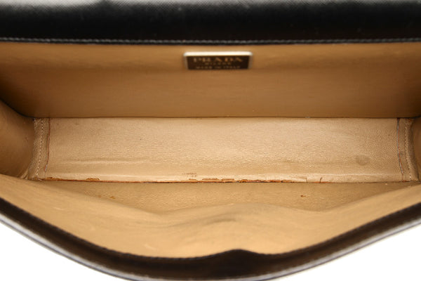 プラダ ブラック レザー ビジネスバッグ メンズ PRADA 中古