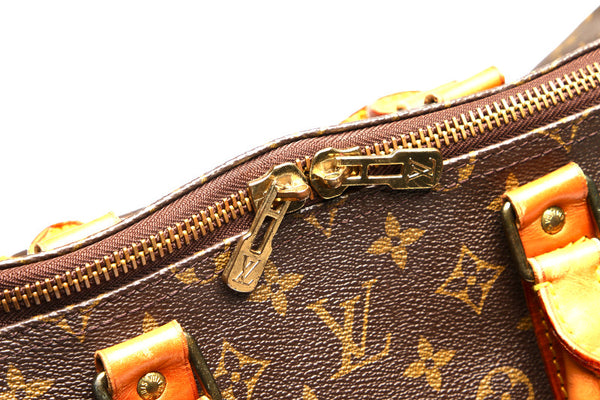 ルイ ヴィトン モノグラム キーポル 55 M41424 ブラウン 茶 PVC レザー ボストンバッグ ユニセックス LOUIS VUITTON 中古