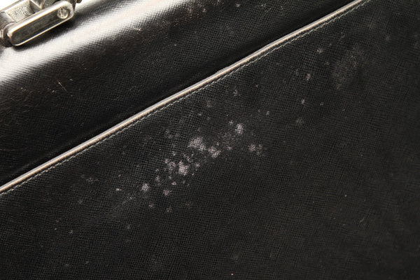 プラダ ブラック レザー ビジネスバッグ メンズ PRADA 中古