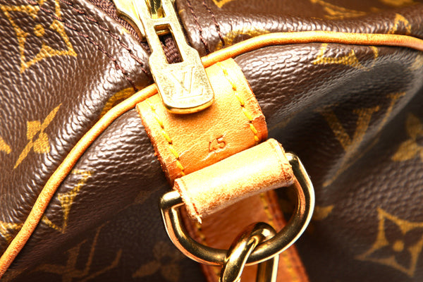 ルイ ヴィトン モノグラム キーポル バンドリエール45 M41418 ブラウン 茶 PVC レザー ボストンバッグ ユニセックス LOUIS VUITTON 中古