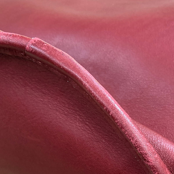 コーチ バケツ型 斜め掛け ショルダーバッグ 9953 レッド レザー レディース COACH 【中古】