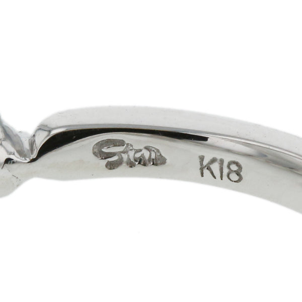 スタージュエリー K18 ゴールド サファイア ダイヤ0.02ct リング 指輪 レディース STAR JEWELRY 8号 【中古】