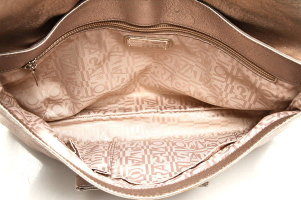 サルヴァトーレフェラガモ ヴァラリボン EY-21 A979 シャンパンゴールド レザー ショルダーバッグ レディース Salvatore Ferragamo 【中古】