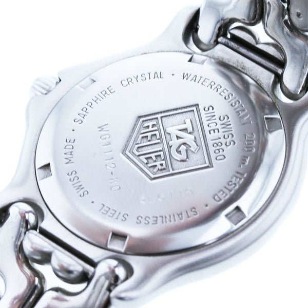 タグホイヤー WG1112 シルバー ステンレススチール 腕時計 メンズ TAG HEUER クオーツ アイボリー文字盤 【中古】