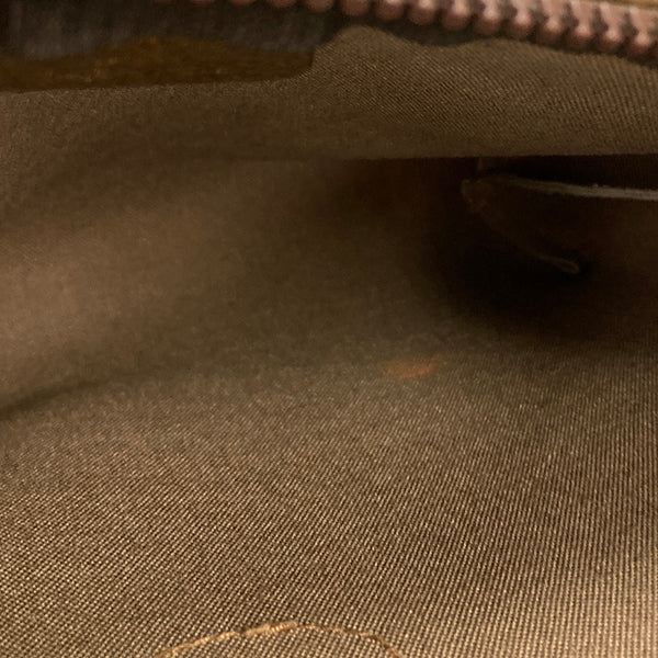 グッチ GGプラス ベージュ ブラウン PVC レザー クラッチバッグ レディース GUCCI 【中古】