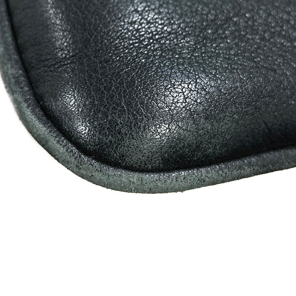 サルヴァトーレフェラガモ ロゴ ストラップ FZ-24 8106 ブラック レザー 斜め掛け ショルダーバッグ メンズ Salvatore Ferragamo 【中古】