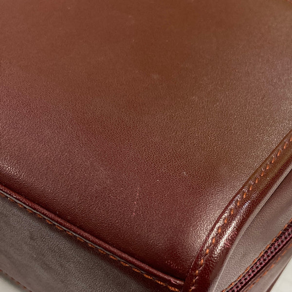 カルティエ マストドゥカルティエ ボルドー カーフ セカンドバッグ レディース CARTIER 【中古】