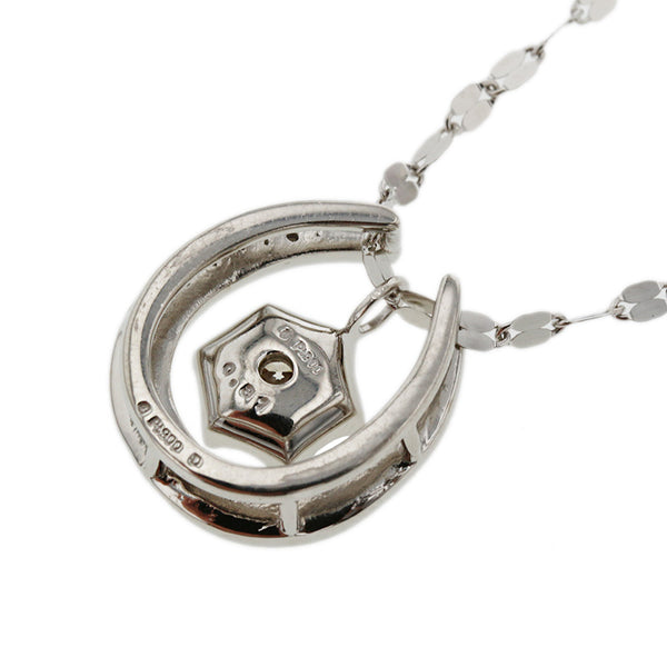 Pt900 プラチナ Pt850 プラチナ ダイヤ0.31ct ネックレス レディース 【中古】