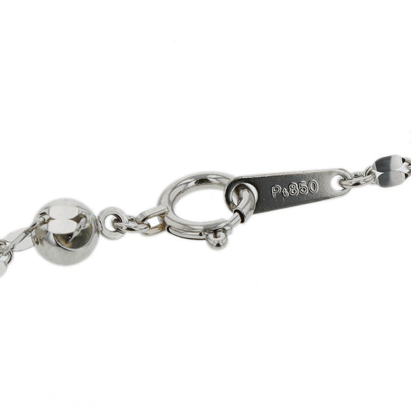 Pt900 プラチナ Pt850 プラチナ ダイヤ0.31ct ネックレス レディース 【中古】