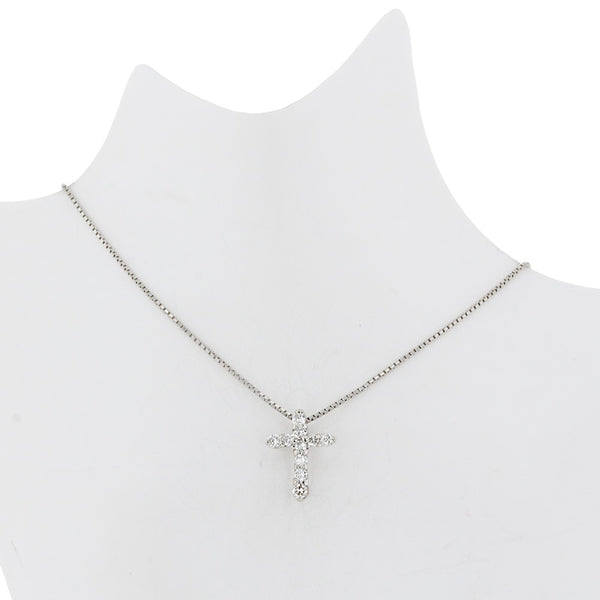ノーブランド Pt900 プラチナ Pt850 プラチナ ダイヤ0.30ct Pt850　3.6g ネックレス レディース no brand 【中古】