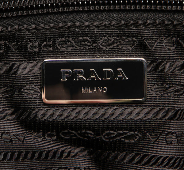 プラダ カモフラージュ VA0878 グリーン 迷彩 キャンバス レザー トートバッグ メンズ PRADA 中古