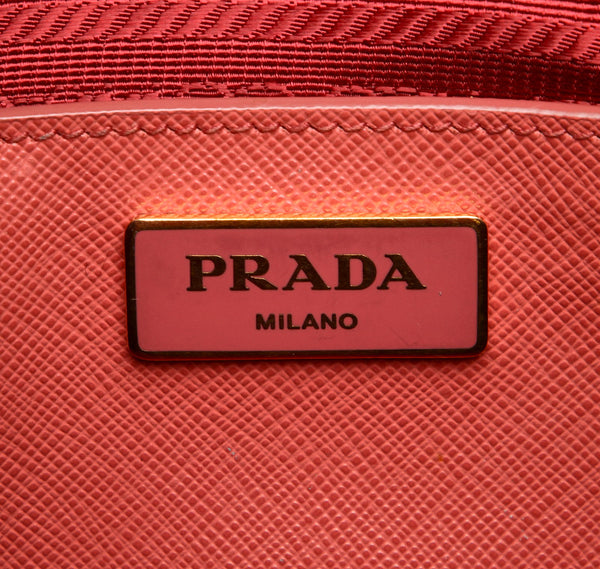 プラダ ピンク サフィアーノ ハンドバッグ ショルダーバッグ 2WAY レディース PRADA 中古