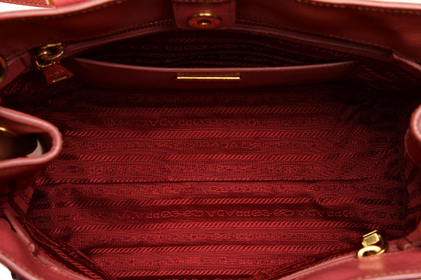 プラダ ピンク サフィアーノ ハンドバッグ ショルダーバッグ 2WAY レディース PRADA 中古