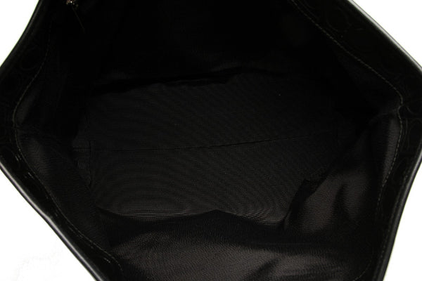 サルヴァトーレフェラガモ ガンチーニ AU-21 B475 ブラック 黒 エナメル レザー トートバッグ レディース Salvatore Ferragamo 中古