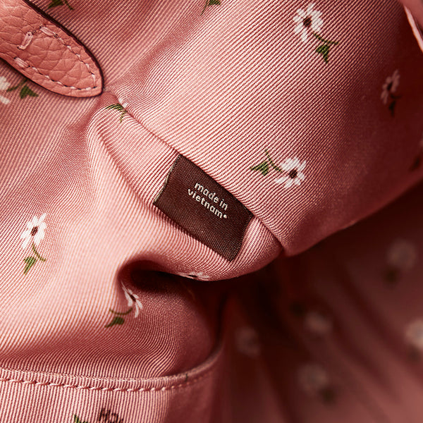 コーチ ウィズフローラル ショルダーバッグ F31077 ピンク レザー レディース COACH 【中古】