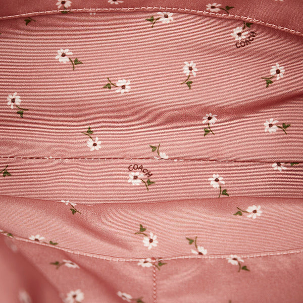 コーチ ウィズフローラル ショルダーバッグ F31077 ピンク レザー レディース COACH 【中古】