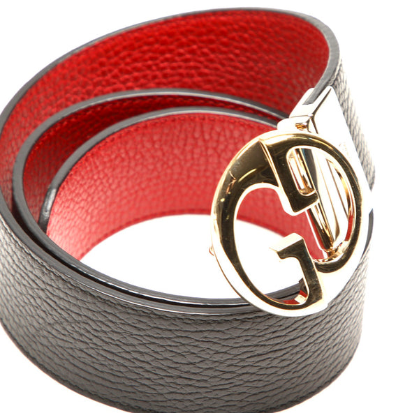 グッチ ブラック レザー ベルト レディース GUCCI 中古