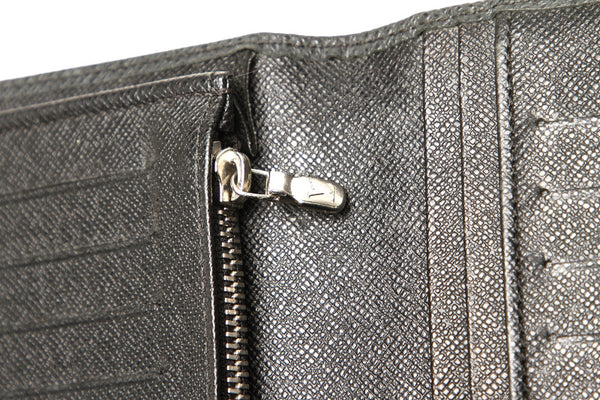 ルイ ヴィトン タイガ ブラザ M30501 ブラック レザー 長財布 メンズ LOUIS VUITTON 中古